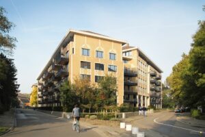 Deux bâtiments transformés en 108 logements modérés à Woluwe-Saint-Lambert