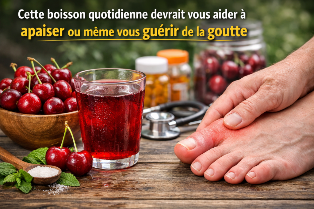 Cette boisson quotidienne devrait vous aider à apaiser ou même vous guérir de la goutte
