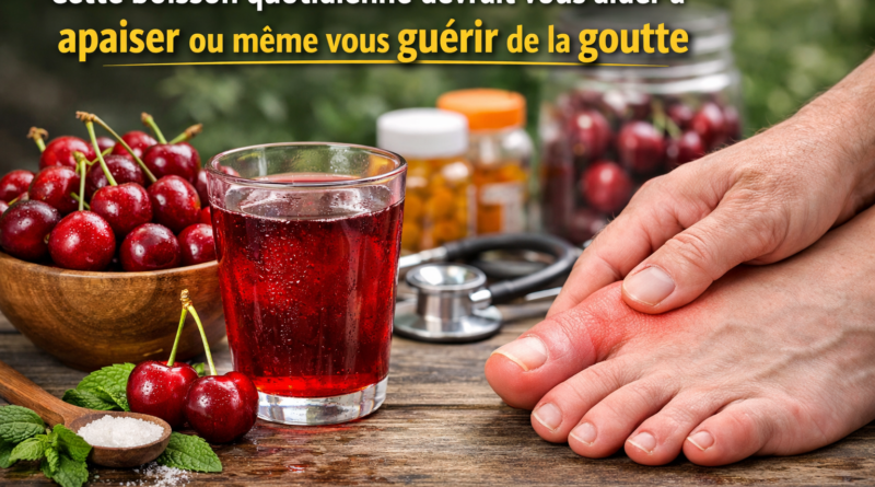 Cette boisson quotidienne devrait vous aider à apaiser ou même vous guérir de la goutte