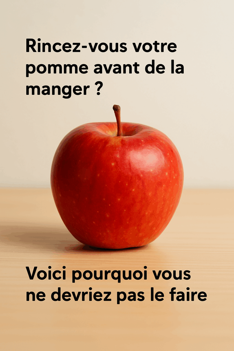 Rincez-vous votre pomme avant de la manger