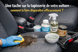 Une tache sur la tapisserie de votre voiture