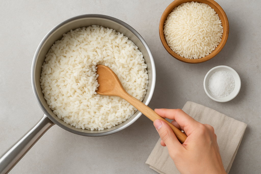 Cuisinent du riz
