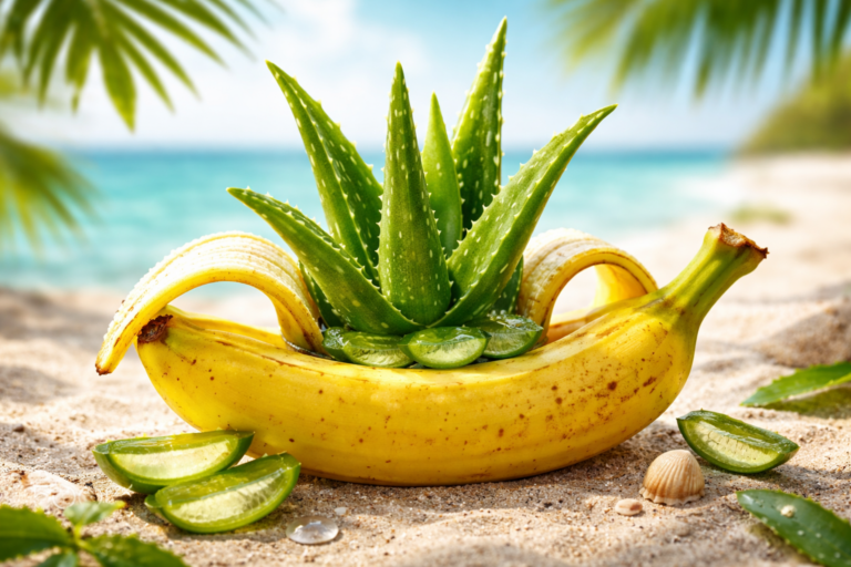 Aloe Vera dans une banane