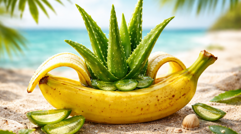 Aloe Vera dans une banane