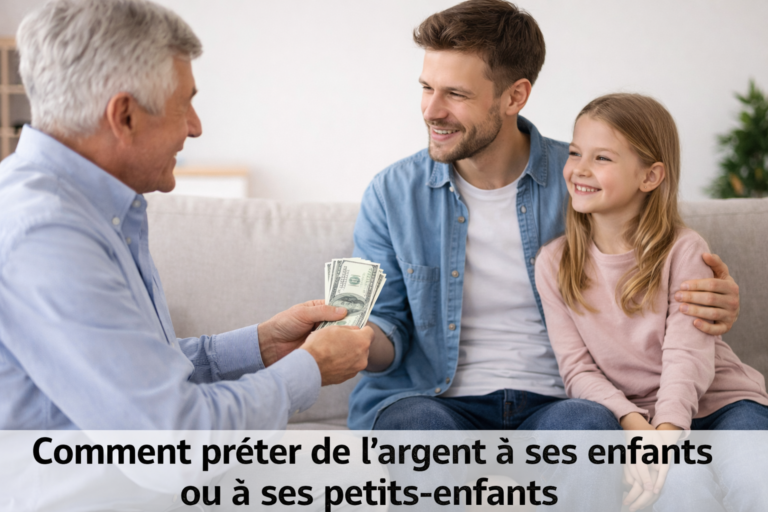 Comment prêter de l’argent à ses enfants ou à ses petits-enfants