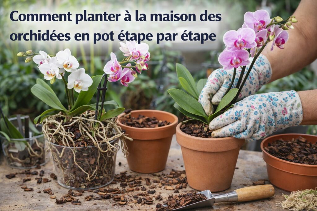 Planter des orchidées en pot
