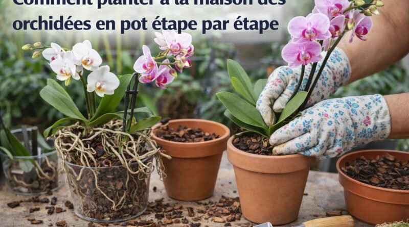Planter des orchidées en pot