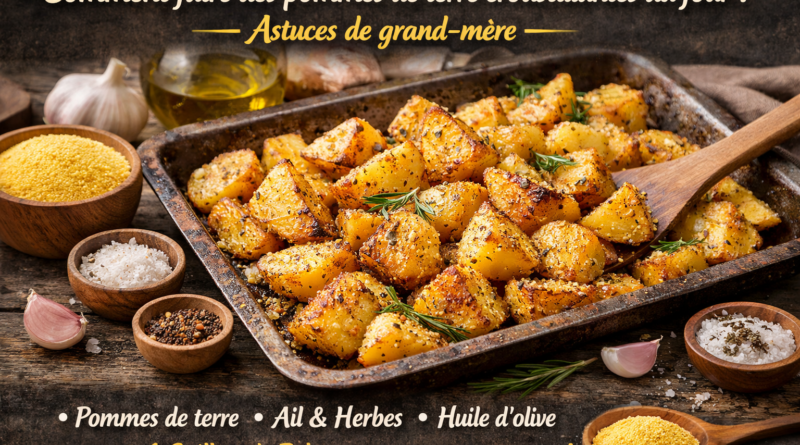 Comment faire des pommes de terre croustillantes au four