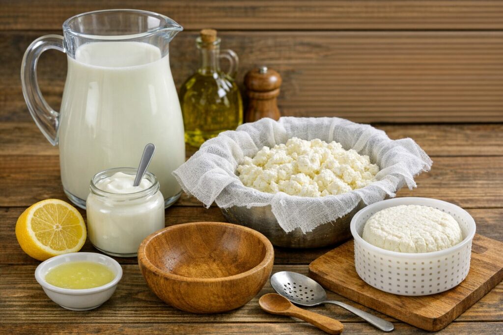 Fabrication maison de fromage frais