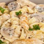 Pâtes à la Crème Poulet et Champignons