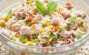 Salade de Riz au Thon et aux œufs Durs