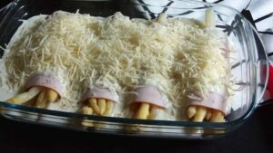 asperges au jambon et béchamel