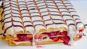 millefeuille aux framboises recette facile