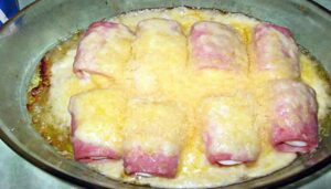 Oeufs roulés au jambon