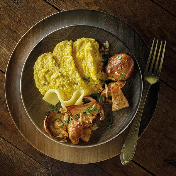 #Recette : Du réconfort avec une #polenta crémeuse aux #cèpes et au #Beaufort