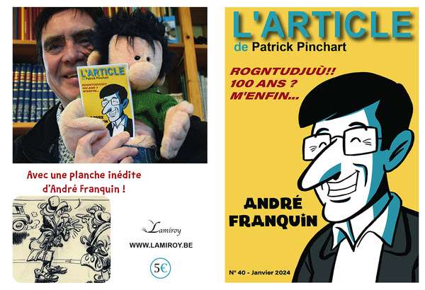 L’Article de #Patrick Pinchart contient une planche inédite de #Franquin