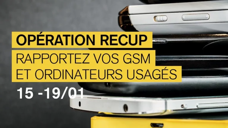 Rapportez vos gsm et ordinateurs usagés à Auderghem