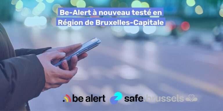 BE-Alert a été testé récemment en Région bruxelloise