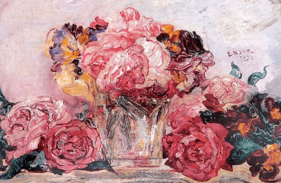 « Roses » (détail)/1892 (James Ensor)