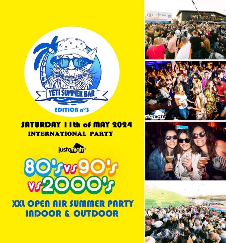 INTERNATIONAL OPEN AIR PARTY – Le Yéti Summer Bar | 80’s 90’s 2000’s – Powered By Just A Night