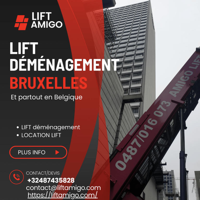 Ne manquez pas notre offre spéciale de -20% sur la location de lift déménagement à Bruxelles avec Lift Amigo!