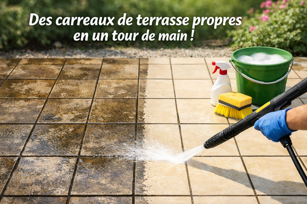 Carrelage impeccable en un clin d'œil