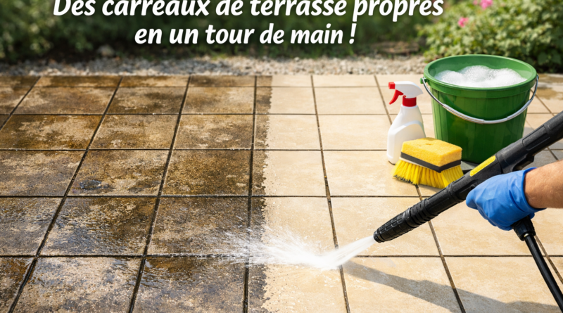 Carrelage impeccable en un clin d'œil