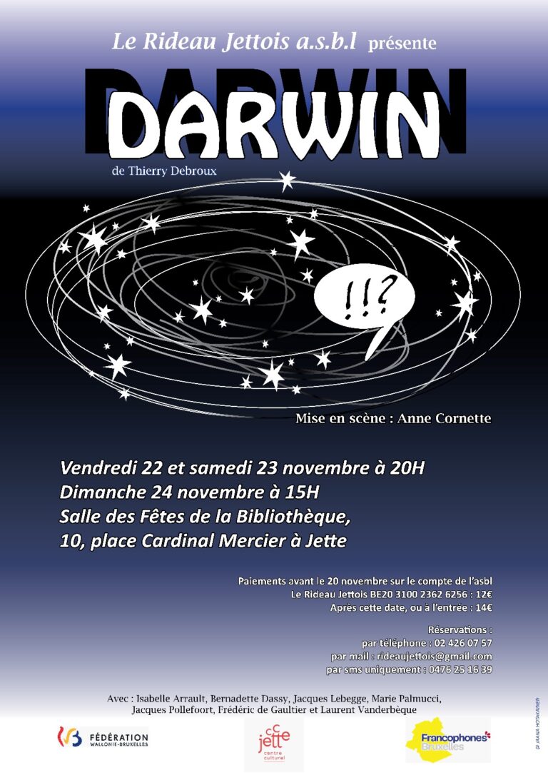 Darwin, par le Rideau jettois