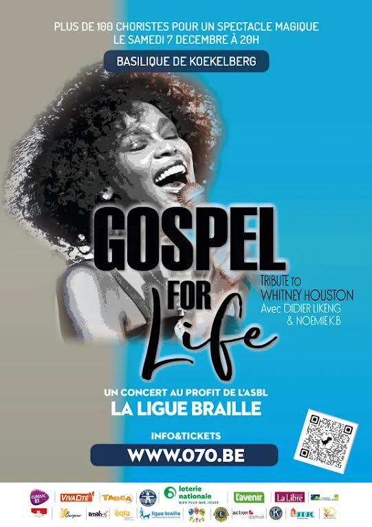 Retenez déjà votre place pour #Gospel For Life à la #basilique de Koekelberg pour soutenir la Ligue #Braille