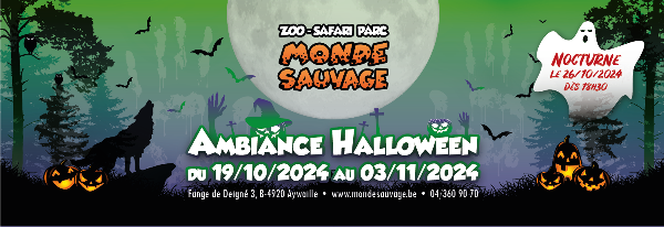 Ne manquez pas le monde sauvage dans l’ambiance d’#Halloween à #Aywaille