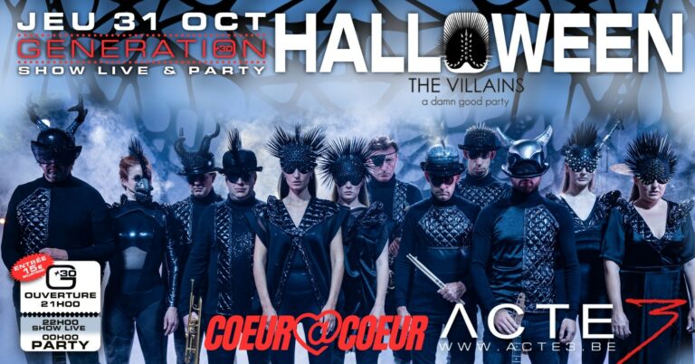 Thriller Night 31.10 – La plus grande soirée Halloween pour célibataires / G+30 Halloween Live Show & Party with The Villains