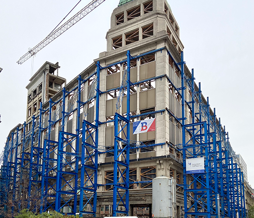 1 rénovation de l'ancien magasin de la Bourse