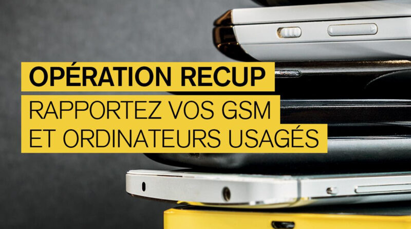 rapportez vos gsm et ordinateurs usagés à auderghem