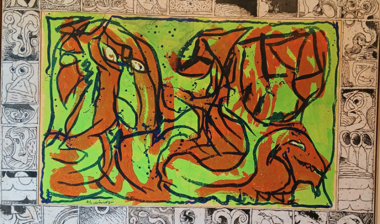 A la “Villa Empain”, à Ixelles, jusqu’au 16 Mars : “Alechinsky. Pinceau Voyageur”