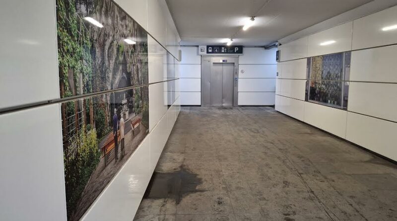 concour photo pour mettre en valeur le tunnel piéton de la gare de jette