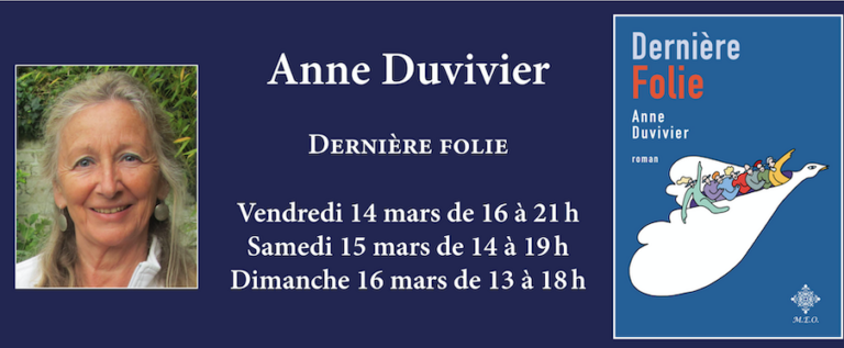 Anne duvivier vous présente son 6eme roman à la Foire du livre de bruxelles