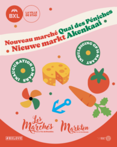 un nouveau marché au Quai des Péniches à bruxelles