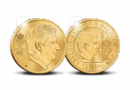 Une #pièce de 121/2, euros en or pur parue à l’occasion de l’anniversaire du Roi Philippe