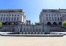 La grande #fontaine du #Mont des #Arts est à nouveau opérationnelle