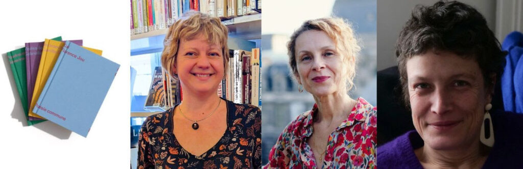 Lecture la poésie comùune mise en valeur par 3 femmes à bruxelles