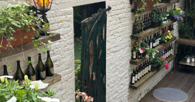 La terrasse cachée d’un très bon restaurant italien à Bruxelles