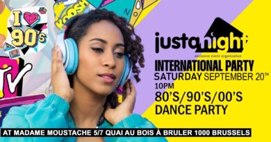 INTERNATIONAL PARTY – MADAME MOUSTACHE | 80’s 90’s 2000’s – Powered By Just A Night