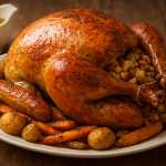 Dinde rôtie au four