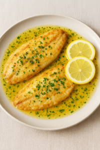 Filets de Sole Meunière citron persil