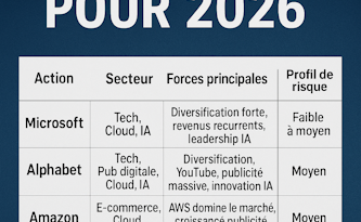 Investir en 2026 : les valeurs sûres qui pourraient dominer le marché