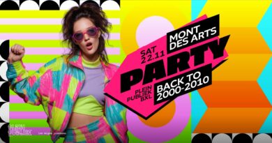 ✩ Mont des Arts PARTY • BACK 2 MUSIC 2000-2010 at Plein Publiek Bxl • SATURDAY 22/11 ✩