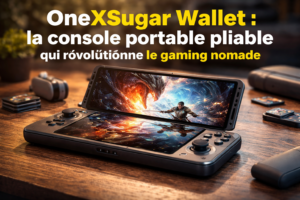 Console portable pliable et accessoires