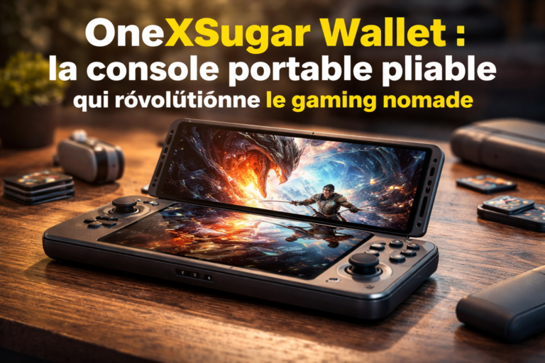 Console portable pliable et accessoires