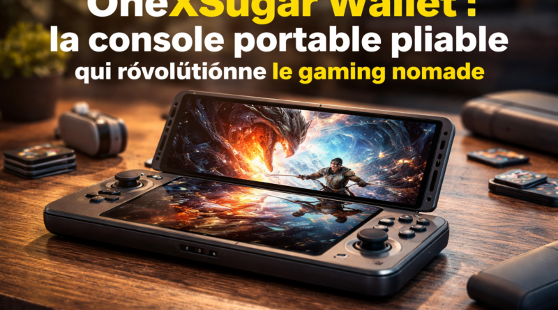 Console portable pliable et accessoires