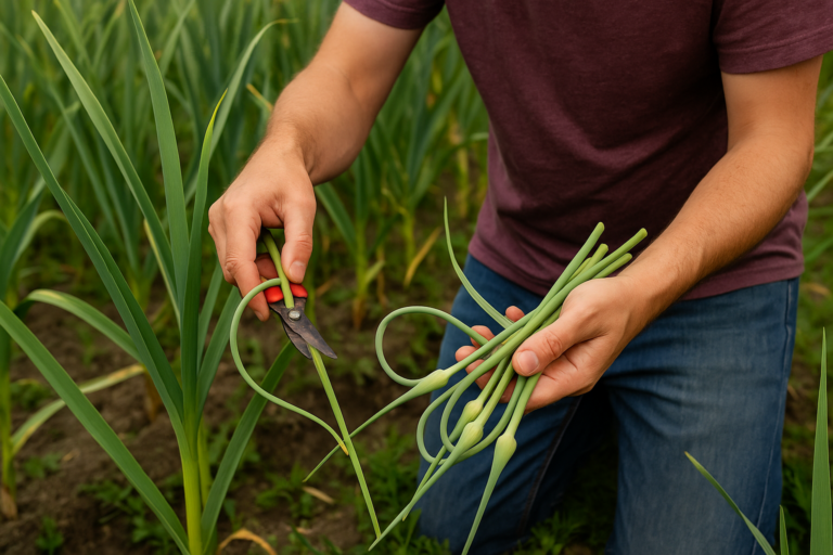 Si vous taillez les pousses d'ail
